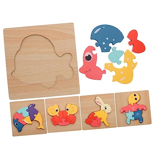 YARNOW 5 Stück Teiliges Holzpuzzle für Kleinkinder Lernspielzeug mit Tiermotiven Pädagogisches Kognitiven Fähigkeiten und Feinmotorik für Ab Jahren YARNOW 5 Stück Teiliges Holzpuzzle für Kleinkinder Lernspielzeug mit Tiermotiven Pädagogisches Kognitiven Fähigkeiten und Feinmotorik für Ab Jahren von YARNOW