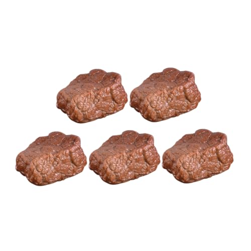 YARNOW 5 Stück Teiliges Kunstfleisch Modellset Realistische Fleischdekoration für Restaurant und Fotografie Lifelike Fake Food Modell für Supermarkt Displays und Kreative Anwendungen von YARNOW
