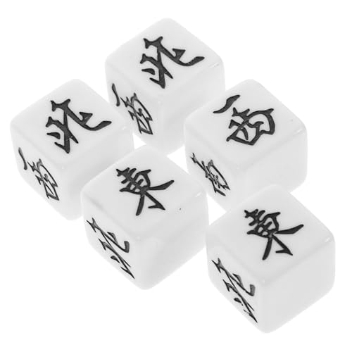 YARNOW 5 Stück Teiliges Mahjong Windrichtungswürfel Acrylspielwürfel für Partys Mahjong Zubehör Leicht und Tragbar für Spieleabende und Familienfeiern YARNOW 5 Stück Teiliges Mahjong Windrichtungswürfel Acrylspielwürfel für Partys Mahjong Zubehör Leicht und Tragbar für Spieleabende und Familienfeiern von YARNOW