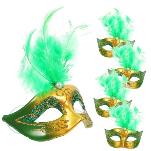 YARNOW 5 Stück Teiliges Mini Federmasken Dekorative Party und Festival Masken für Weiche Bunte Federverzierung Vielseitig für Puppen und Geburtstagsspielzeug YARNOW 5 Stück Teiliges Mini Federmasken Dekorative Party und Festival Masken für Weiche Bunte Federverzierung Vielseitig für Puppen und Geburtstagsspielzeug von YARNOW