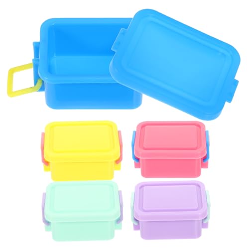 YARNOW 5 Stück Teiliges Mini Speicherboxen für Puppenhäuser Aufbewahrungskisten für DIY Miniaturmöbel Zubehör und Kreative Dekorationen Helllila YARNOW 5 Stück Teiliges Mini Speicherboxen für Puppenhäuser Aufbewahrungskisten für DIY Miniaturmöbel Zubehör und Kreative Dekorationen Helllila von YARNOW