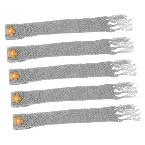 YARNOW 5 Stück Teiliges Miniaturschals Verstellbare Puppenschals für DIY Projekte Kawaii Dekoration für Puppenhäuser Weiche Strickschals von YARNOW