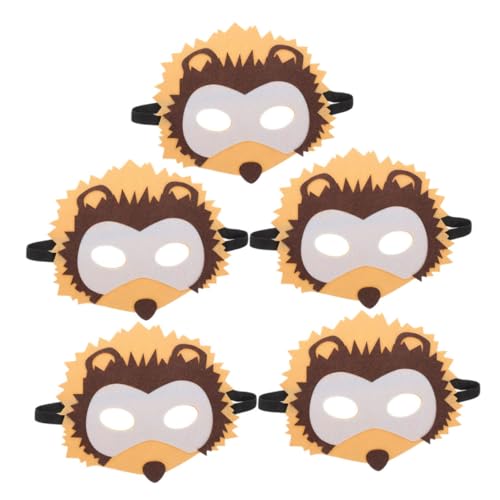 YARNOW 5 Stück Teiliges Niedliche Tiermasken aus Atmungsaktivem Vliesstoff Realistische Tiergesichter Lustige Karnevalsmasken für Kindergeburtstag Halloween Faschingsparty und Waldtiere YARNOW 5 Stück Teiliges Niedliche Tiermasken aus Atmungsaktivem Vliesstoff Realistische Tiergesichter Lustige Karnevalsmasken für Kindergeburtstag Halloween Faschingsparty und Waldtiere von YARNOW