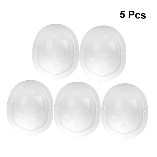 YARNOW 5 Stück Kleiner Puppenmaske für Selbstgemacht Puppenhandwerk Puppen Gesichtsabdeckung Zubehör für Spielzeug Einfache Befestigung Geeignet für Kleine Loli Puppen von YARNOW