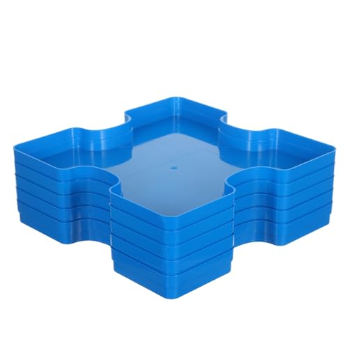 YARNOW 5 Stück Teiliges Puzzle Sortier- Stapelbare Aufbewahrungsboxen aus Robustem mit Deckeln Große Kapazität für Puzzleteile Vielseitig für Bastelbedarf und Schmucksortierung von YARNOW