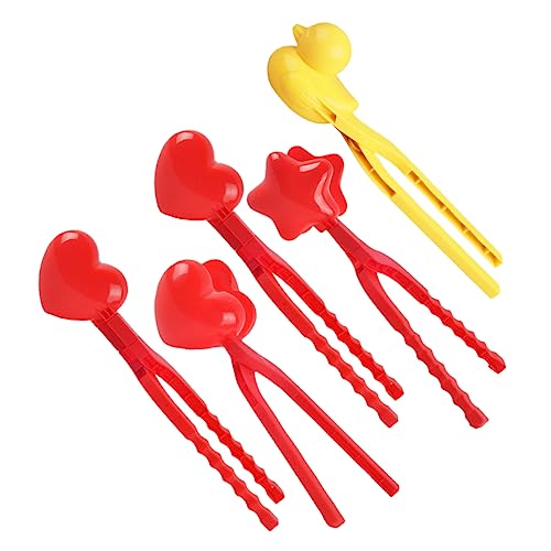YARNOW 5 Stück Teiliges aus Kunststoff Kindersicherer Maker mit Glatten Kanten Outdoor Winter für Schneeballschlachten und Kreatives im Schnee von YARNOW