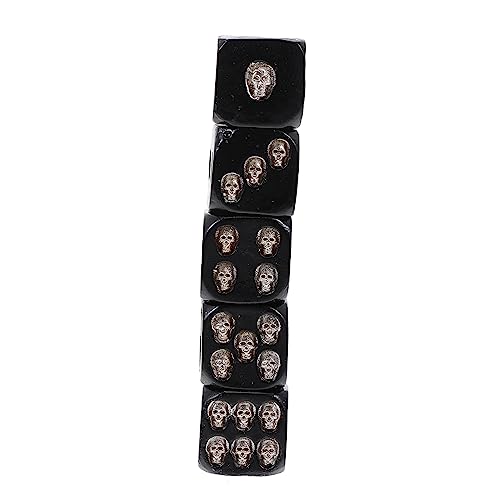 YARNOW 5stücke Teiliges Skulptur Würfel Mit Totenkopf-Design Kreative Party-deko Für Bar Und Zuhause Schwarz YARNOW 5stücke Teiliges Skulptur Würfel Mit Totenkopf-Design Kreative Party-deko Für Bar Und Zuhause Schwarz von YARNOW
