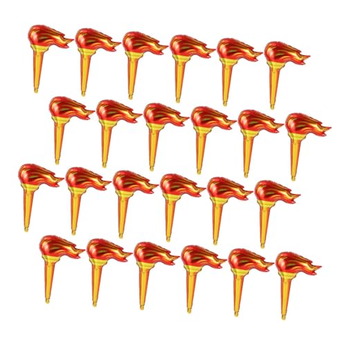 YARNOW 50 Stück Aufblasbare Fackel Deko Große Leichte Sport und Requisiten Sichere Flammenlose Torch für Party Camping und Cosplay von YARNOW