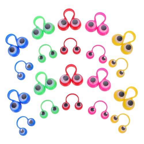 YARNOW 50 Stück Augen Fingerpuppen Bunte Augenringe für Partys Reisen und Kreative Rollenspiele Fördert Hand Augen Koordination und Fantasie YARNOW 50 Stück Augen Fingerpuppen Bunte Augenringe für Partys Reisen und Kreative Rollenspiele Fördert Hand Augen Koordination und Fantasie von YARNOW