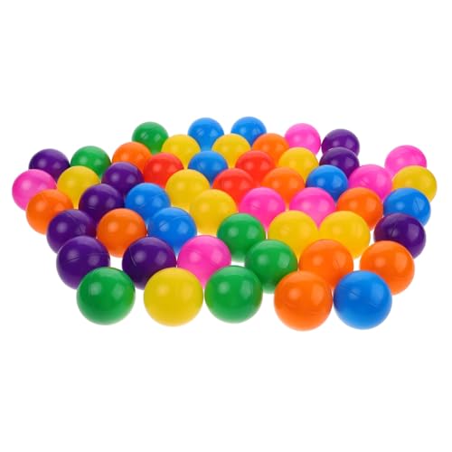 YARNOW 50 Stück Bobo-Ball- Mini-Bällebad Bälle Plastikkugeln für Weihnachtsbälle poolball Spielbälle für Bällebad Handzeltdekoration Spielplatz Ball runde Pits Bälle von YARNOW