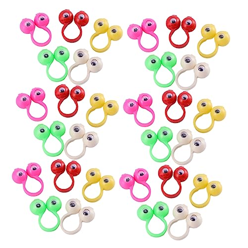 YARNOW 50 Stück Bunte Augenringe aus Sicherem Widerstandsfähige Fingerpuppen für Kreatives Lernen und Fingerspiel Leicht Glatt Kinderfreundlich Zufälliger Stil YARNOW 50 Stück Bunte Augenringe aus Sicherem Widerstandsfähige Fingerpuppen für Kreatives Lernen und Fingerspiel Leicht Glatt Kinderfreundlich Zufälliger Stil von YARNOW