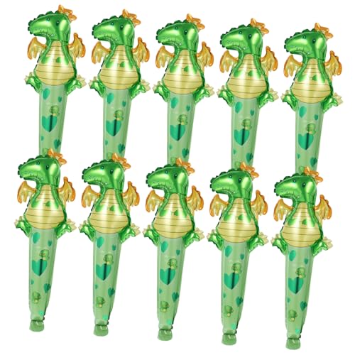 YARNOW 50 Stück Dinosaurier Handballon Tierform Luftballons für Partys Folienballons für Geburtstagsfeiern und Dekorationen für Drinnen und Draußen von YARNOW