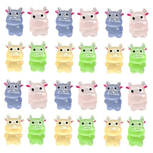 YARNOW 50 Stück Kuhfiguren aus Luminous Tiere Resin Dekoration für Garten und oder Foto Requisite von YARNOW