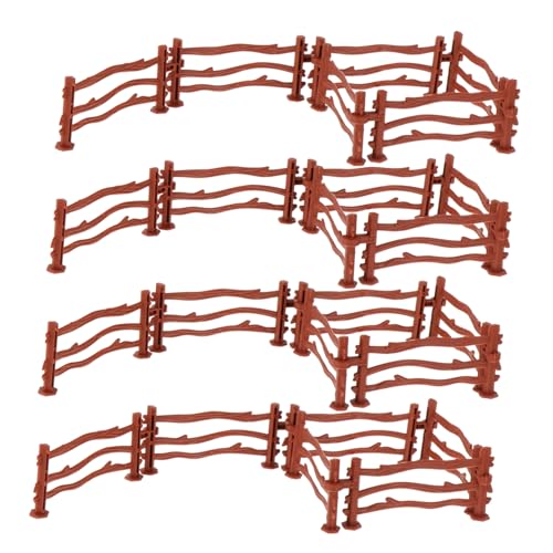 YARNOW 50 Stück Kunststoff Zaun Modelle Teiliges für Farm Zubehör Sicher und Hautfreundlich für DIY und Dekoration von YARNOW