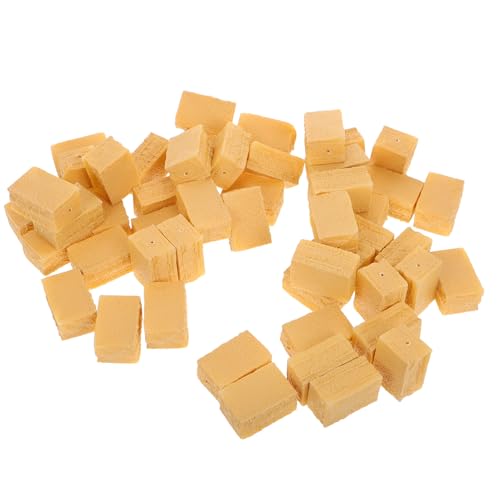 YARNOW 50 Stück Modell Einer Tierfuttertasche Miniaturfiguren Miniaturen Heuballen zum Dekorieren Heuballen zur Dekoration kleine Heuballen Künstlicher Heuballen Plastik von YARNOW