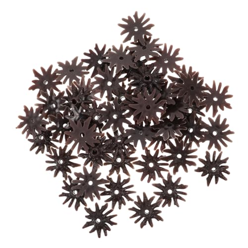 YARNOW 50 Stück Modellbaumfüße Natur dekorativ Anzeige Weihnachten Fuß gefälscht Gebäude Halter Landschaft Bauen Zug Stand Miniatur Anlage Dekoration Laub Plastik Coffee von YARNOW