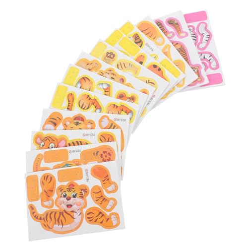 YARNOW 50 Stück Puzzle Interaktives Tiger Puzzle für Kleinkinder Lernspielzeug mit Tierdesign aus Fördert die Hand Auge Koordination und Kreativität Zufälliger Stil YARNOW 50 Stück Puzzle Interaktives Tiger Puzzle für Kleinkinder Lernspielzeug mit Tierdesign aus Fördert die Hand Auge Koordination und Kreativität Zufälliger Stil von YARNOW