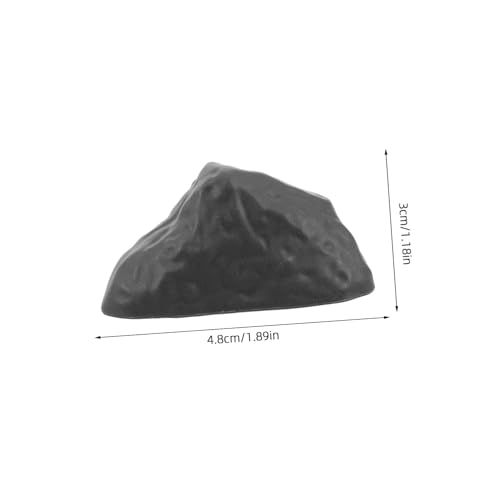 YARNOW 50 Stück Simulierte Steine Kleine Steine ​​zum Basteln Terrariumlieferungen Terrarium Miniatur-steinfiguren Terrariumdekor Mini-steindekor Gefälschte Felsen Grau Plastik von YARNOW