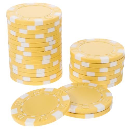 YARNOW 50 Stück Stapelbare Spielmarken Belohnungsmünzen für Poker und Spiele Zählmarken aus Robustem Kunststoff für Unterhaltung und Freizeitaktivitäten YARNOW 50 Stück Stapelbare Spielmarken Belohnungsmünzen für Poker und Spiele Zählmarken aus Robustem Kunststoff für Unterhaltung und Freizeitaktivitäten von YARNOW