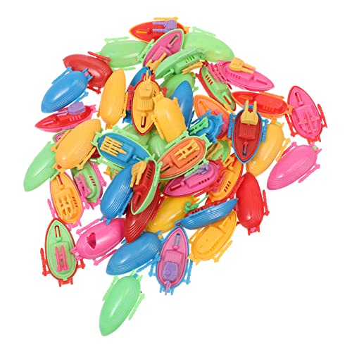 YARNOW 50 Stück Teiliges Boot für Bunte Kunststoff Boote Leicht und Robust als Desktop Dekoration für Wasserspiele Sicheres und Kreatives Kinderspielzeug Zufällige Farbe Zufällige Farbe von YARNOW
