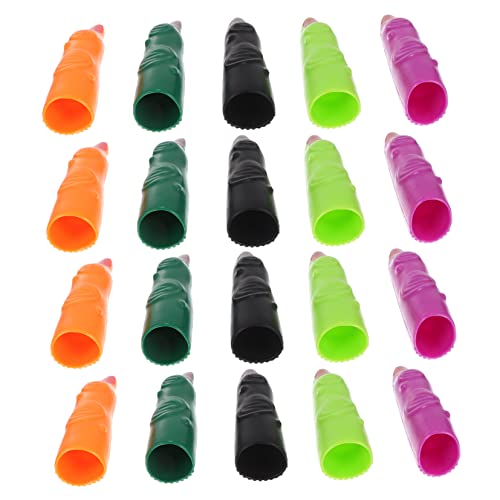 YARNOW 50 Stück Teiliges Halloween Hexen Finger Gruselige Flexible Fake Finger Requisiten Farben Bequem Tragbar für Horror Deko Kostüm Party und Bühnenauftritte von YARNOW