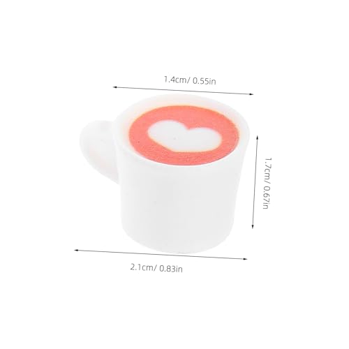YARNOW 50 Stück Teiliges Miniatur Kaffee Tassen aus Resin Realistisch Gestaltete Kleine Kaffeetassen für Puppenhäuser Mikro Landschaftsdekoration DIY Bastelprojekte und Kreative von YARNOW