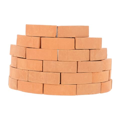 YARNOW 50 Stück Teiliges Miniaturziegel aus Robustem Realistische DIY Miniaturziegel für Kreative Bauklötze zum Hausmodell Bauen Fördert Fantasie und YARNOW 50 Stück Teiliges Miniaturziegel aus Robustem Realistische DIY Miniaturziegel für Kreative Bauklötze zum Hausmodell Bauen Fördert Fantasie und von YARNOW