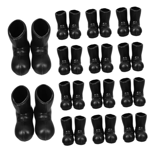 YARNOW 50 Stück Weihnachts Stiefel Modell Weihnachtsdekoration dekorativ Puppe Weihnachten klein mit Miniatur-Schuhmodelle Weihnachtsschuhe Mini-Regenstiefel Sport Schwarz von YARNOW
