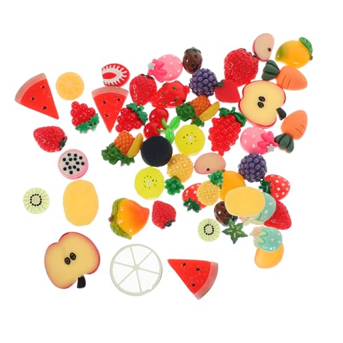 YARNOW 50 Stück simulierte falsches Obstdekor Mini-Fake-Früchte- Künstliche Obstdekoration Miniatur-Fake-Obst Mini-Obstverzierung künstliche Mini-Obst Harz von YARNOW