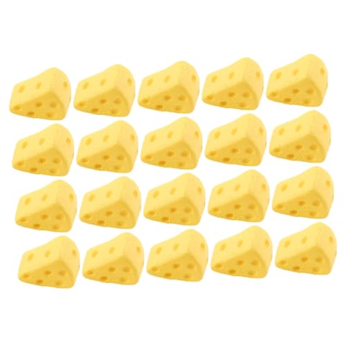 YARNOW 50 Stück Simulierte Käse Dreieck Kuchen Modelle Realistische Lebensmittel Requisiten für Fotografie Dekoration und Spielzeug von YARNOW