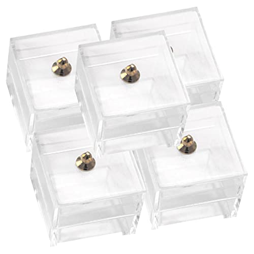 YARNOW 5Stücke Aufbewahrungskoffer Transparente Boxen Für Puppenhaus Kleine Wohnaccessoires Für DIY Miniaturmodelle von YARNOW