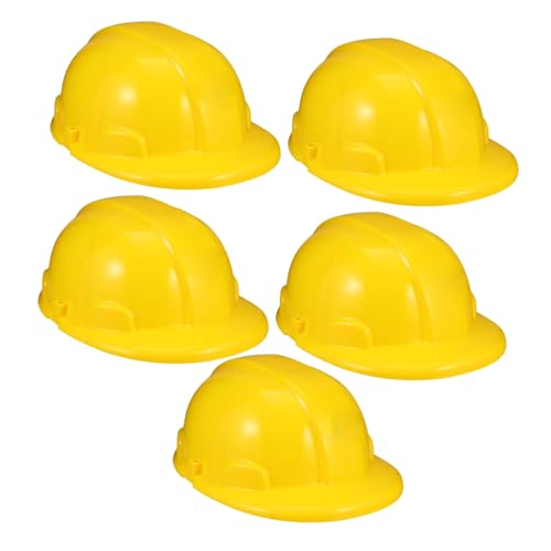 YARNOW 5Stücke Bauarbeiter Spielzeughut Gelbe Sicherheitshelme aus Kunststoff für Rollenspiele und Partys und Langlebig YARNOW 5Stücke Bauarbeiter Spielzeughut Gelbe Sicherheitshelme aus Kunststoff für Rollenspiele und Partys und Langlebig von YARNOW
