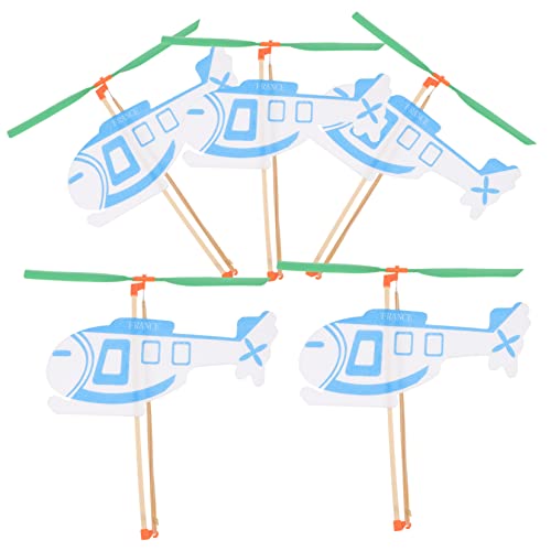 YARNOW 5Stücke Hubschrauber Für Gummiband Angetriebenes Flugzeug Für Draußen Kreative Glider Modelle Lehrreiche Flugzeugspielzeuge Für Kleine von YARNOW