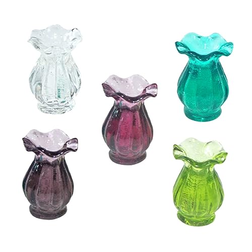 YARNOW 5Stücke Miniaturvase Nachahmung Vasen Für Tischdeko Modell Blumenvasen Verschiedenen Formen Mini Schmuckzubehör Für Puppenhaus Und Dekoration YARNOW 5Stücke Miniaturvase Nachahmung Vasen Für Tischdeko Modell Blumenvasen Verschiedenen Formen Mini Schmuckzubehör Für Puppenhaus Und Dekoration von YARNOW