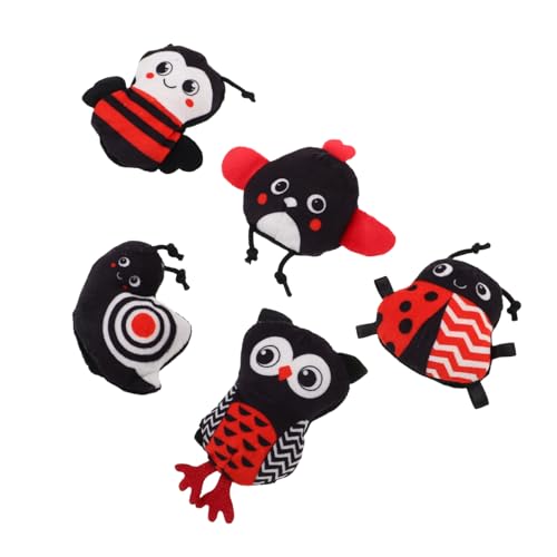 YARNOW 5Stücke Plüsch Fingerpuppen für Junge Mädchen Jahre Kaubare Tierfiguren zur Sensorischen Entwicklung Zahnungsunterstützung Sicheres YARNOW 5Stücke Plüsch Fingerpuppen für Junge Mädchen Jahre Kaubare Tierfiguren zur Sensorischen Entwicklung Zahnungsunterstützung Sicheres von YARNOW