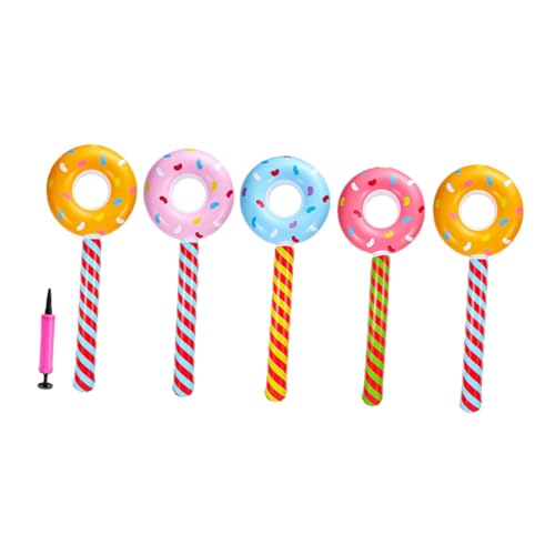 YARNOW 5stücke Aufblasbarer Donut Lollipop Mit Donut-sticks Für Süßigkeiten-dekorationen Partyzubehör Mit Donut-dekor Für Geburtstagsfeiern Und Partys YARNOW 5stücke Aufblasbarer Donut Lollipop Mit Donut-sticks Für Süßigkeiten-dekorationen Partyzubehör Mit Donut-dekor Für Geburtstagsfeiern Und Partys von YARNOW