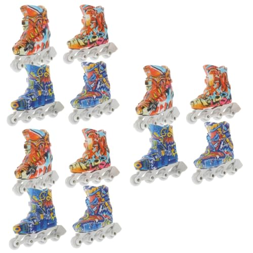 YARNOW 6 Paare Finger Roller Faltbare Mini Skateboards für Edukatives Fingerspielzeug zur Fingerkoordination Stressabbauend Robustes Kunststoff Material für Partys und DIY YARNOW 6 Paare Finger Roller Faltbare Mini Skateboards für Edukatives Fingerspielzeug zur Fingerkoordination Stressabbauend Robustes Kunststoff Material für Partys und DIY von YARNOW