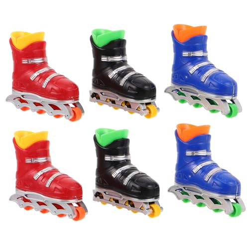 YARNOW 6 Paare Mini Finger Skateboards Set Leichte Kleine Finger Skates Schwarz Rot Blau Tragbares Desktop für Büro Reise als Geburtstags Mitgebsel YARNOW 6 Paare Mini Finger Skateboards Set Leichte Kleine Finger Skates Schwarz Rot Blau Tragbares Desktop für Büro Reise als Geburtstags Mitgebsel von YARNOW