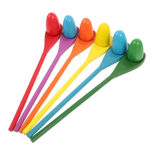 YARNOW 6 Sätze Balance Bar Toys Eierlöffel-Spiel Ei- und Löffel-Rennspiel Eier- und Löffelspiel Eier-Balance- Balance-Ei-Staffelspiel Ei-Balance-Spiel hölzern Bunt YARNOW 6 Sätze Balance Bar Toys Eierlöffel-Spiel Ei- und Löffel-Rennspiel Eier- und Löffelspiel Eier-Balance- Balance-Ei-Staffelspiel Ei-Balance-Spiel hölzern Bunt von YARNOW
