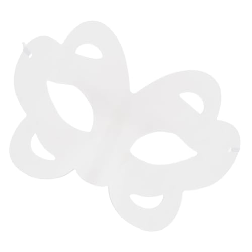 YARNOW 6 Stück DIY Handbemalte Masken für Weiße Pulp Masken für Karneval Geburtstagsfeiern und Kostümpartys Einfache Gestaltung und Kreationen von YARNOW