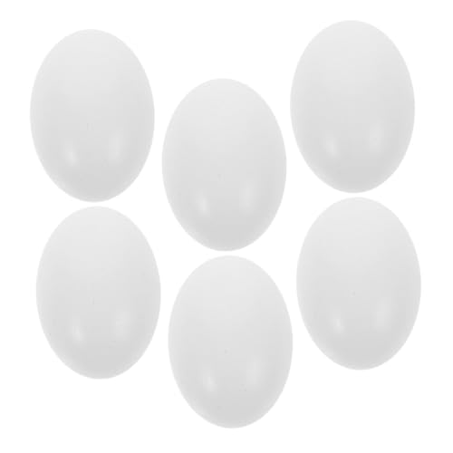 YARNOW 6 Stück DIY gestrichene Holzeier Handwerk dekorativ leer Dekoration lackierbar bemalbare Eier künstliche Ziereier unfertige Eier künstliche Eier zum bemalen unbemalte Holzeier Weiß YARNOW 6 Stück DIY gestrichene Holzeier Handwerk dekorativ leer Dekoration lackierbar bemalbare Eier künstliche Ziereier unfertige Eier künstliche Eier zum bemalen unbemalte Holzeier Weiß von YARNOW