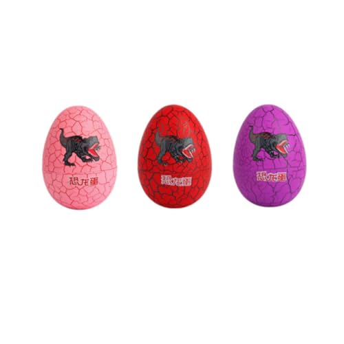 YARNOW 6 Stück Dinosaurier Eier Farbiges Gebrochenes Ei mit Kleinen Dinosaurierfiguren für Lernspielzeug für Farben und Formen Sicher und Leicht zu Öffnen für Kreative von YARNOW