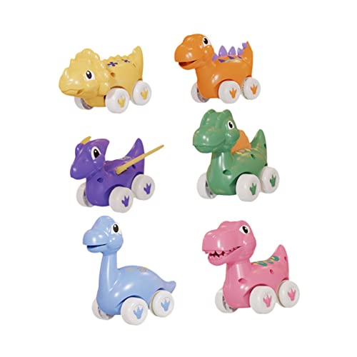 YARNOW 6 Stück Dinosaurier Spielzeugauto Set Teiliges Inertia Auto mit Dinosaurier Design Fördert Motorische Fähigkeiten und Entwicklung Geeignet für Jungen und Mädchen YARNOW 6 Stück Dinosaurier Spielzeugauto Set Teiliges Inertia Auto mit Dinosaurier Design Fördert Motorische Fähigkeiten und Entwicklung Geeignet für Jungen und Mädchen von YARNOW