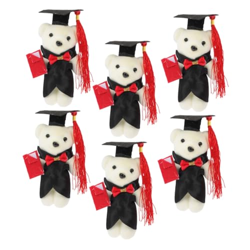 YARNOW 6 Stück Dr. Bärenpuppe Blumenstraußverzierungen Tragen Bär Plüsch Bärenschmuck Für Blumenstrauß Dekorationen Für Blumenstrauß Abschlussbär Klein Abschluss -Souvenir Schaum Schwarz YARNOW 6 Stück Dr. Bärenpuppe Blumenstraußverzierungen Tragen Bär Plüsch Bärenschmuck Für Blumenstrauß Dekorationen Für Blumenstrauß Abschlussbär Klein Abschluss -Souvenir Schaum Schwarz von YARNOW