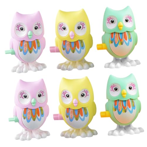 YARNOW 6 Stück Eule Uhrwerk für Eulenspielzeug für Uhrwerk Tierspielzeug interessantes Kinderspielzeug Eulen-Uhrwerkspielzeug Plastik Zufällige Farbe YARNOW 6 Stück Eule Uhrwerk für Eulenspielzeug für Uhrwerk Tierspielzeug interessantes Kinderspielzeug Eulen-Uhrwerkspielzeug Plastik Zufällige Farbe von YARNOW