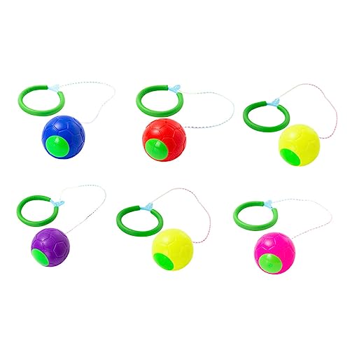 YARNOW 6 Stück Flummi Bälle überspringen Jumping Ball Training Toy Hüpfball für springendes für Kinderspielzeug überspringen Schwamm Zufällige Farbe von YARNOW