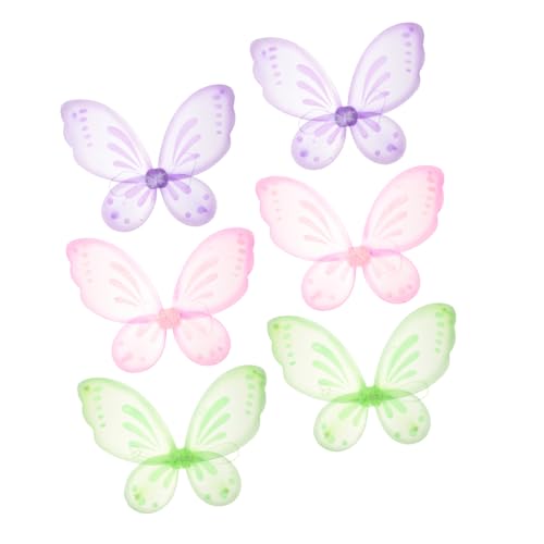 YARNOW 6 Stück Frauen Cosplay Flügelstütze Für Schmetterling Mädchen Fee Kostüm Fairy Party Supplies Flügel Cosplay Party-flügel-stütze Nylon YARNOW 6 Stück Frauen Cosplay Flügelstütze Für Schmetterling Mädchen Fee Kostüm Fairy Party Supplies Flügel Cosplay Party-flügel-stütze Nylon von YARNOW