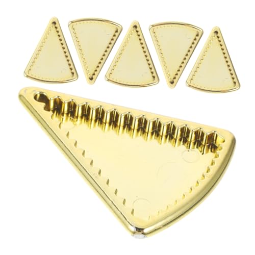 YARNOW 6 Stück Geschirrset Teiliges Goldene Teller und Platten für Puppenhaus und Miniaturmodelle für Weihnachtsdekoration und Puppenhaus Zubehör YARNOW 6 Stück Geschirrset Teiliges Goldene Teller und Platten für Puppenhaus und Miniaturmodelle für Weihnachtsdekoration und Puppenhaus Zubehör von YARNOW