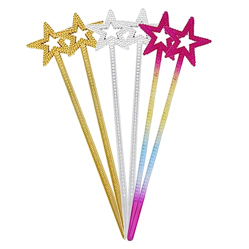 YARNOW 6 Stück Glitzernde Sternen Zauberstäbe für Magische Kostüm Requisiten für Party Halloween und Cosplay für Kleine und Kreative Aufführungen YARNOW 6 Stück Glitzernde Sternen Zauberstäbe für Magische Kostüm Requisiten für Party Halloween und Cosplay für Kleine und Kreative Aufführungen von YARNOW