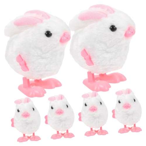YARNOW 6 Stück Hasenspielzeug Zum Aufziehen Hase Aufziehspielzeug Party Hüpfen Kaninchen Springendes Hasenspielzeug Kaninchen Kaninchenspielzeug Klein Weiß Plüsch YARNOW 6 Stück Hasenspielzeug Zum Aufziehen Hase Aufziehspielzeug Party Hüpfen Kaninchen Springendes Hasenspielzeug Kaninchen Kaninchenspielzeug Klein Weiß Plüsch von YARNOW